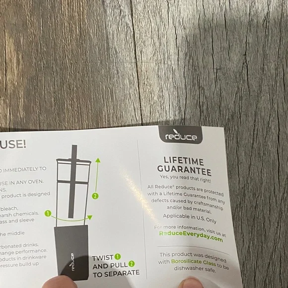 Reduce Aspen glass and Insulated Tumbler - Beige Two- In - one - Picture 8 of 11